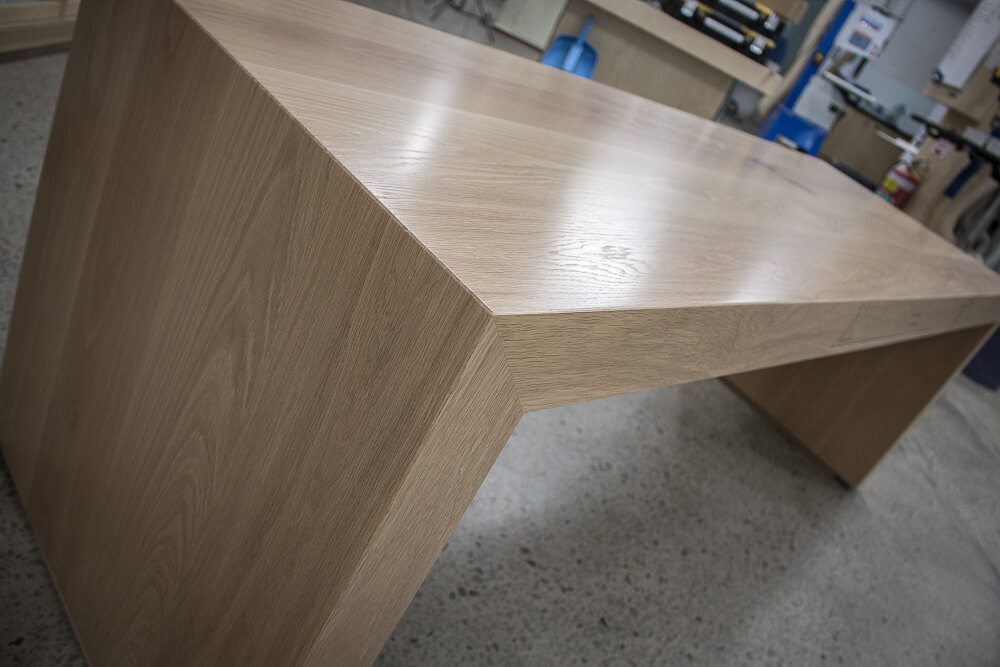 American Oak Desk Custom Wood Furniture Pedulla Studio