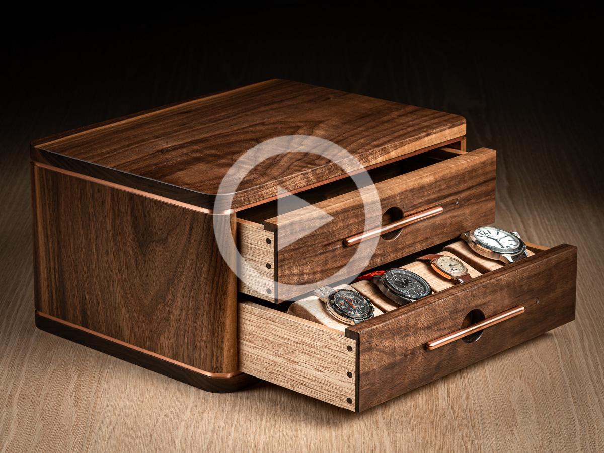 Walnut watch sale box